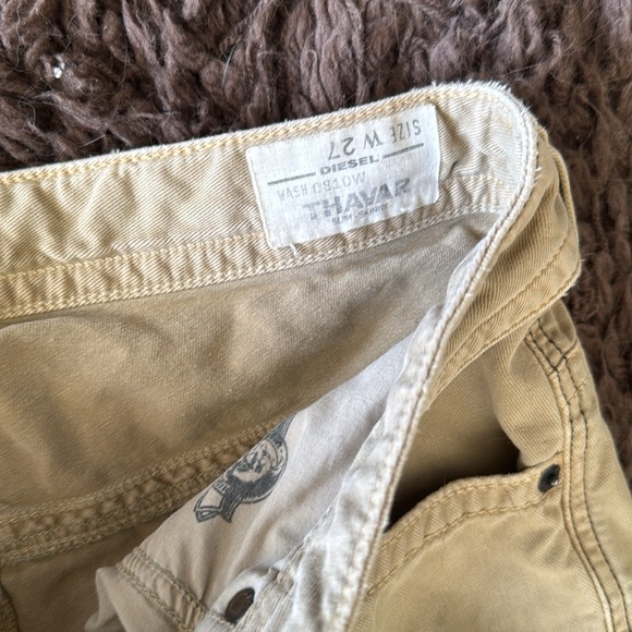 Diesel THAVAR slim skinny size 27 tan khaki jeans - Picture 4 of 15